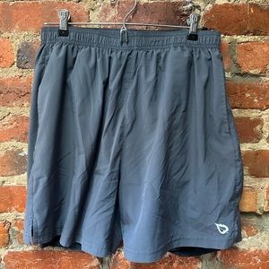 Grey Compression Lined Baleaf Athletic Shorts